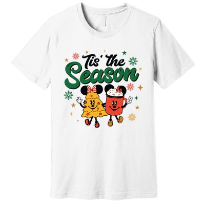 Tis The Season Christmas Holiday Hot Cocoa Mouse Mice Premium T-Shirt