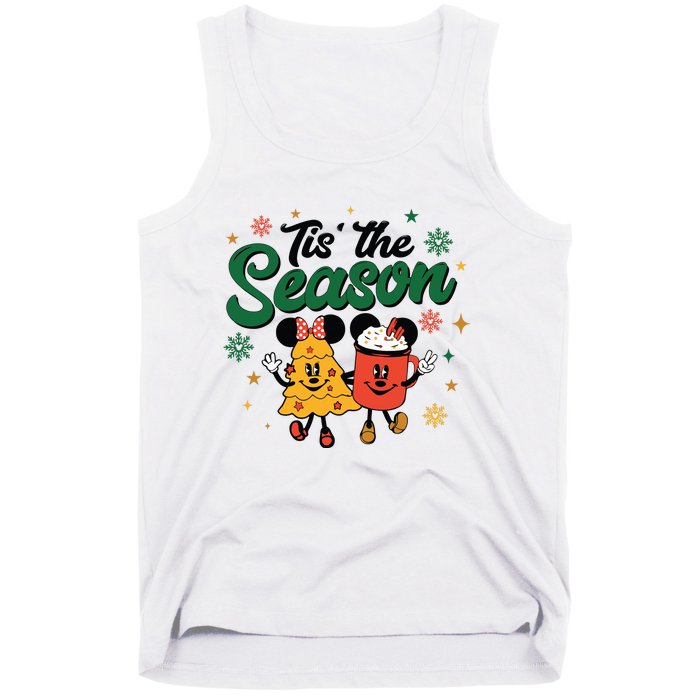 Tis The Season Christmas Holiday Hot Cocoa Mouse Mice Tank Top