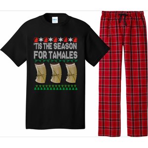 Tis The Season For Tamales Mexican Ugly Christmas Gift Pajama Set