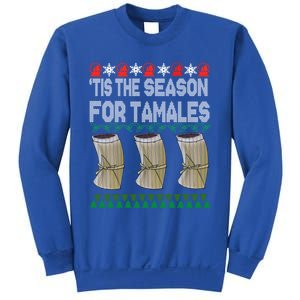 Tis The Season For Tamales Mexican Ugly Christmas Gift Sweatshirt