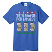 Tis The Season For Tamales Mexican Ugly Christmas Gift Tall T-Shirt