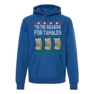 Tis The Season For Tamales Mexican Ugly Christmas Gift Premium Hoodie