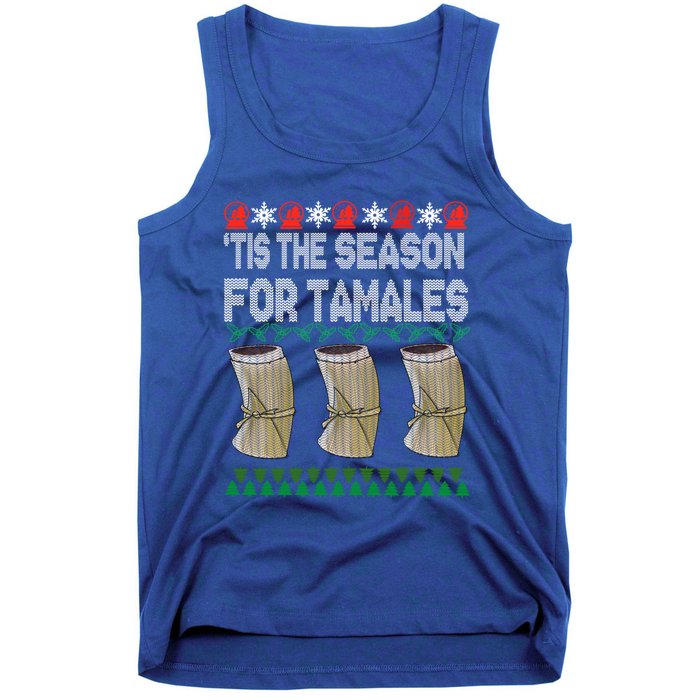 Tis The Season For Tamales Mexican Ugly Christmas Gift Tank Top