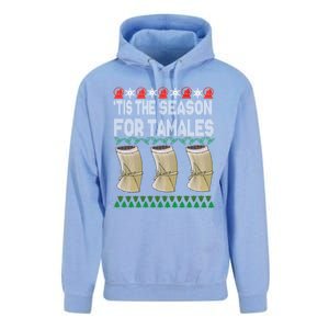 Tis The Season For Tamales Mexican Ugly Christmas Gift Unisex Surf Hoodie