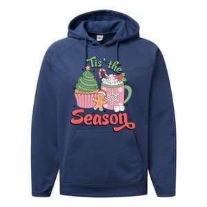 Tis The Season Cozy Christmas Holiday Performance Fleece Hoodie