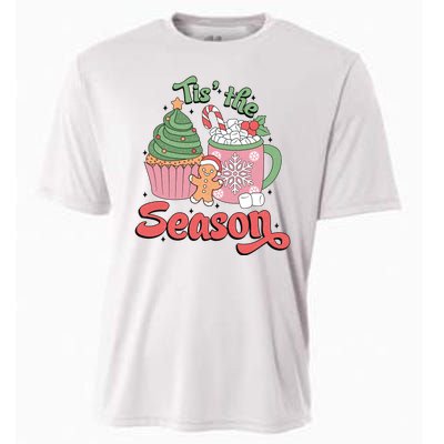 Tis The Season Cozy Christmas Holiday Cooling Performance Crew T-Shirt