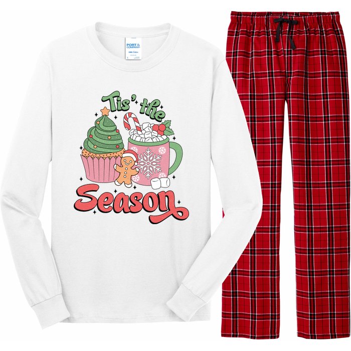 Tis The Season Cozy Christmas Holiday Long Sleeve Pajama Set