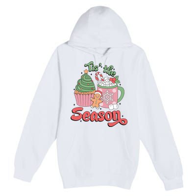 Tis The Season Cozy Christmas Holiday Premium Pullover Hoodie