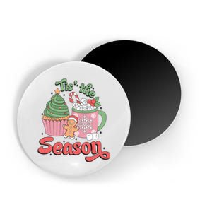 Tis The Season Cozy Christmas Holiday Magnet