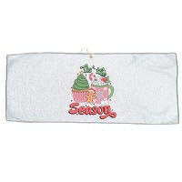 Tis The Season Cozy Christmas Holiday Large Microfiber Waffle Golf Towel