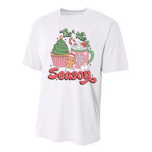 Tis The Season Cozy Christmas Holiday Performance Sprint T-Shirt