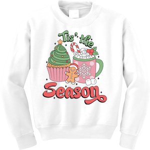 Tis The Season Cozy Christmas Holiday Kids Sweatshirt