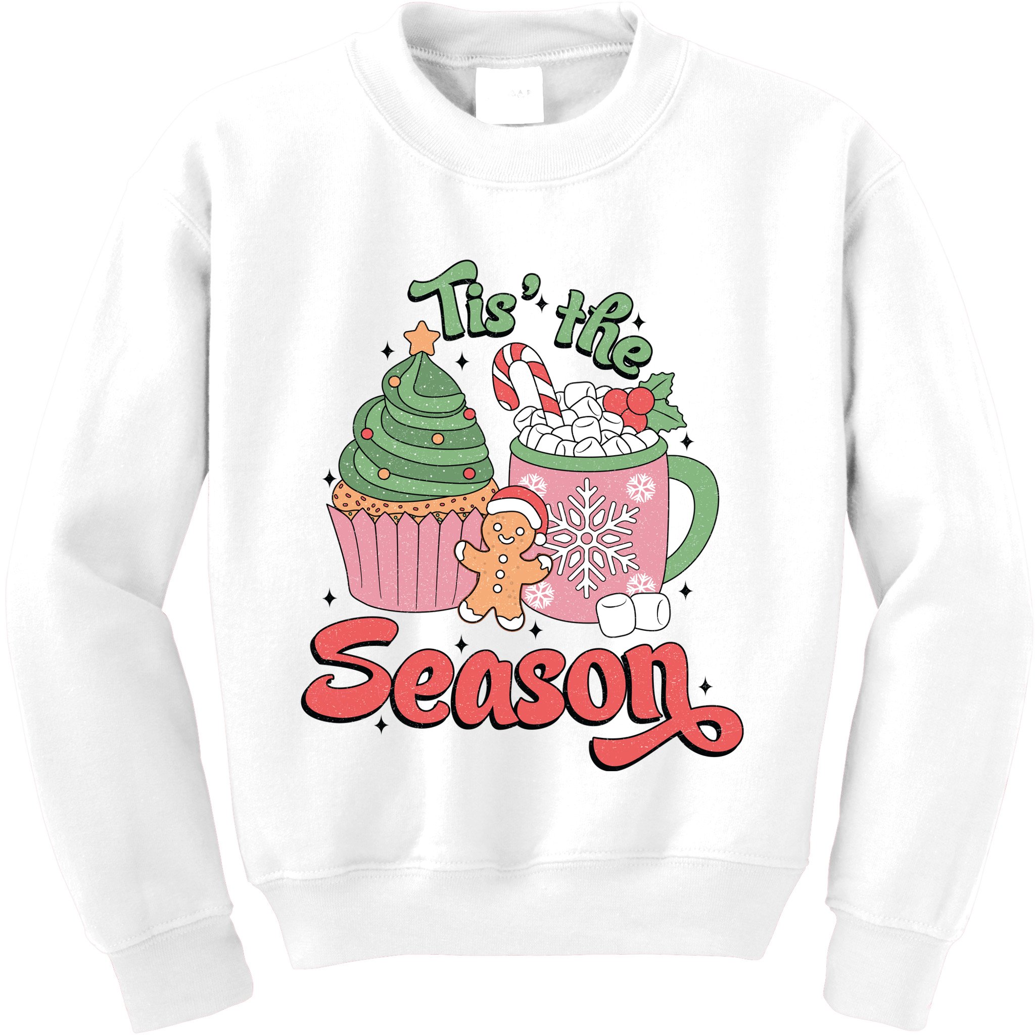 Tis The Season Cozy Christmas Holiday Kids Sweatshirt