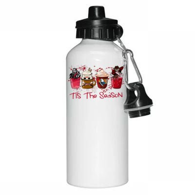 Tis The Season Halloween Coffee Ghostface Horror Movie Aluminum Water Bottle 