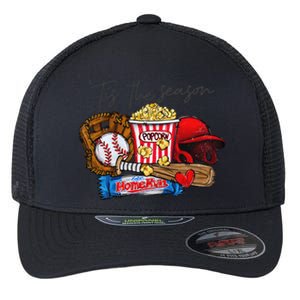 Tis The Season Baseball Team Lover Flexfit Unipanel Trucker Cap