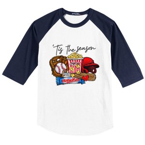 Tis The Season Baseball Team Lover Baseball Sleeve Shirt