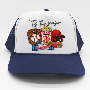 Tis The Season Baseball Team Lover Trucker Hat