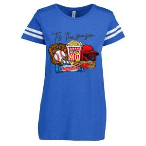 Tis The Season Baseball Team Lover Enza Ladies Jersey Football T-Shirt