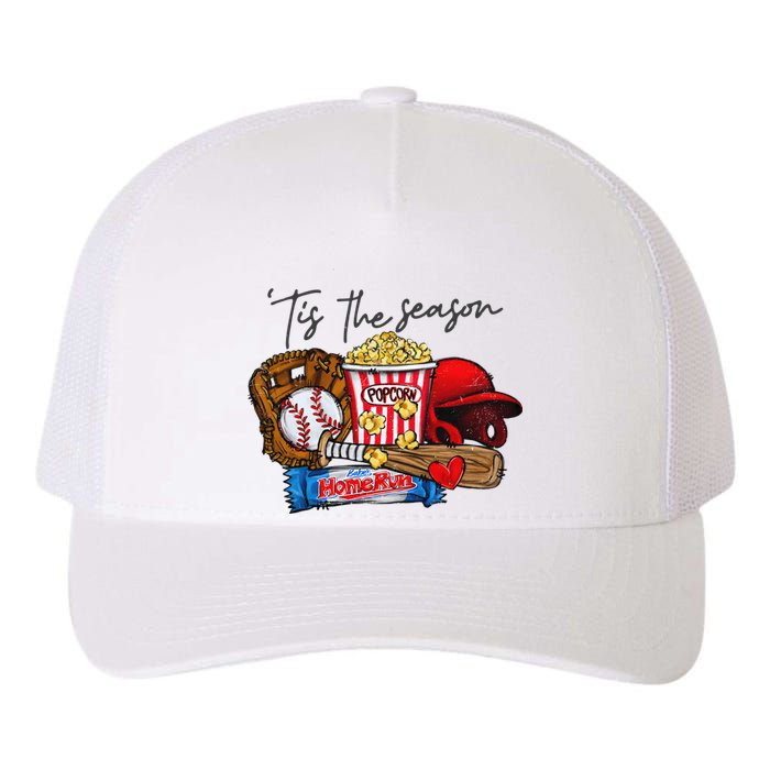 Tis The Season Baseball Team Lover Yupoong Adult 5-Panel Trucker Hat