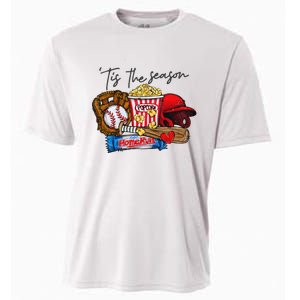 Tis The Season Baseball Team Lover Cooling Performance Crew T-Shirt