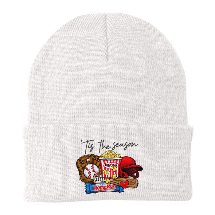 Tis The Season Baseball Team Lover Knit Cap Winter Beanie