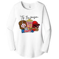 Tis The Season Baseball Team Lover Women's Perfect Tri Tunic Long Sleeve Shirt