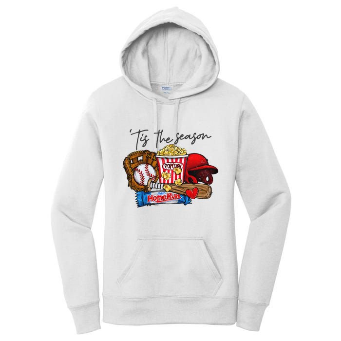 Tis The Season Baseball Team Lover Women's Pullover Hoodie