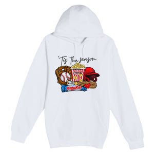 Tis The Season Baseball Team Lover Premium Pullover Hoodie