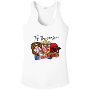 Tis The Season Baseball Team Lover Ladies PosiCharge Competitor Racerback Tank