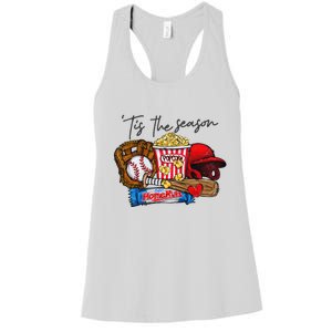 Tis The Season Baseball Team Lover Women's Racerback Tank