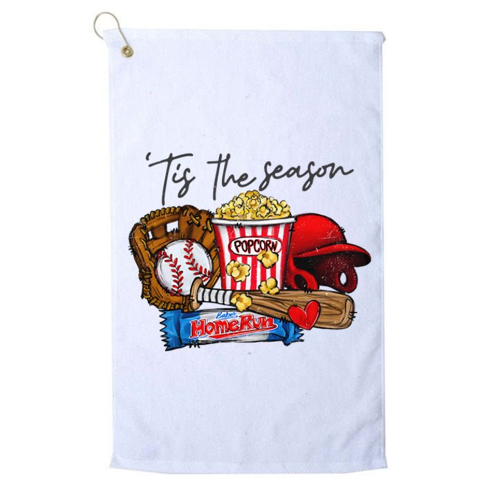 Tis The Season Baseball Team Lover Platinum Collection Golf Towel