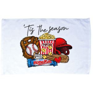 Tis The Season Baseball Team Lover Microfiber Hand Towel