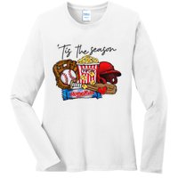 Tis The Season Baseball Team Lover Ladies Long Sleeve Shirt