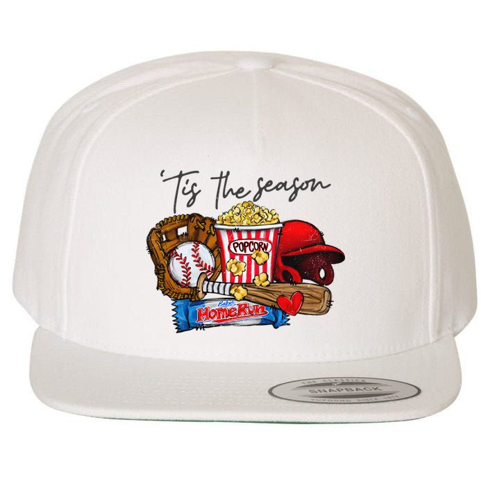 Tis The Season Baseball Team Lover Wool Snapback Cap