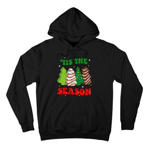 Tis' The Season Christmas Tree Cakes Debbie Groovy Hoodie