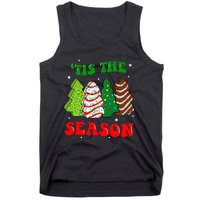 Tis' The Season Christmas Tree Cakes Debbie Groovy Tank Top