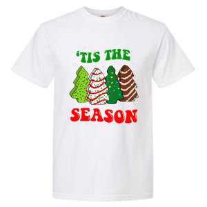 Tis' The Season Christmas Tree Cakes Debbie Groovy Garment-Dyed Heavyweight T-Shirt