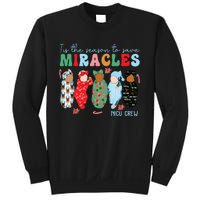 Tis The Season To Save Miracles Nicu Crew Nurse Christmas Sweatshirt