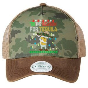 Tis The Season For Tequila Dabbing Ugly Christmas Alcohol Legacy Tie Dye Trucker Hat