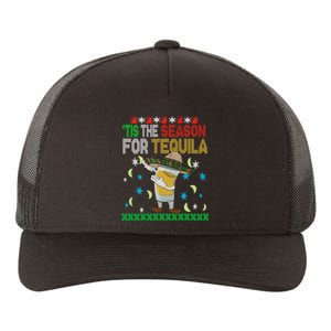 Tis The Season For Tequila Dabbing Ugly Christmas Alcohol Yupoong Adult 5-Panel Trucker Hat