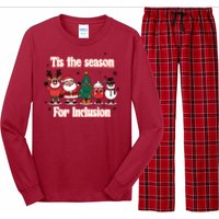 Tis The Season For Inclusion Christmas Holday Santa Claus Long Sleeve Pajama Set