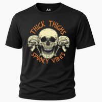 Thick Thighs & Spooky Vibes Halloween Costume Cooling Performance Crew T-Shirt