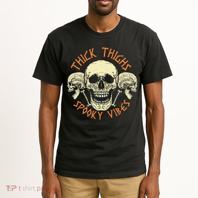 Thick Thighs & Spooky Vibes Halloween Costume Tall T-Shirt