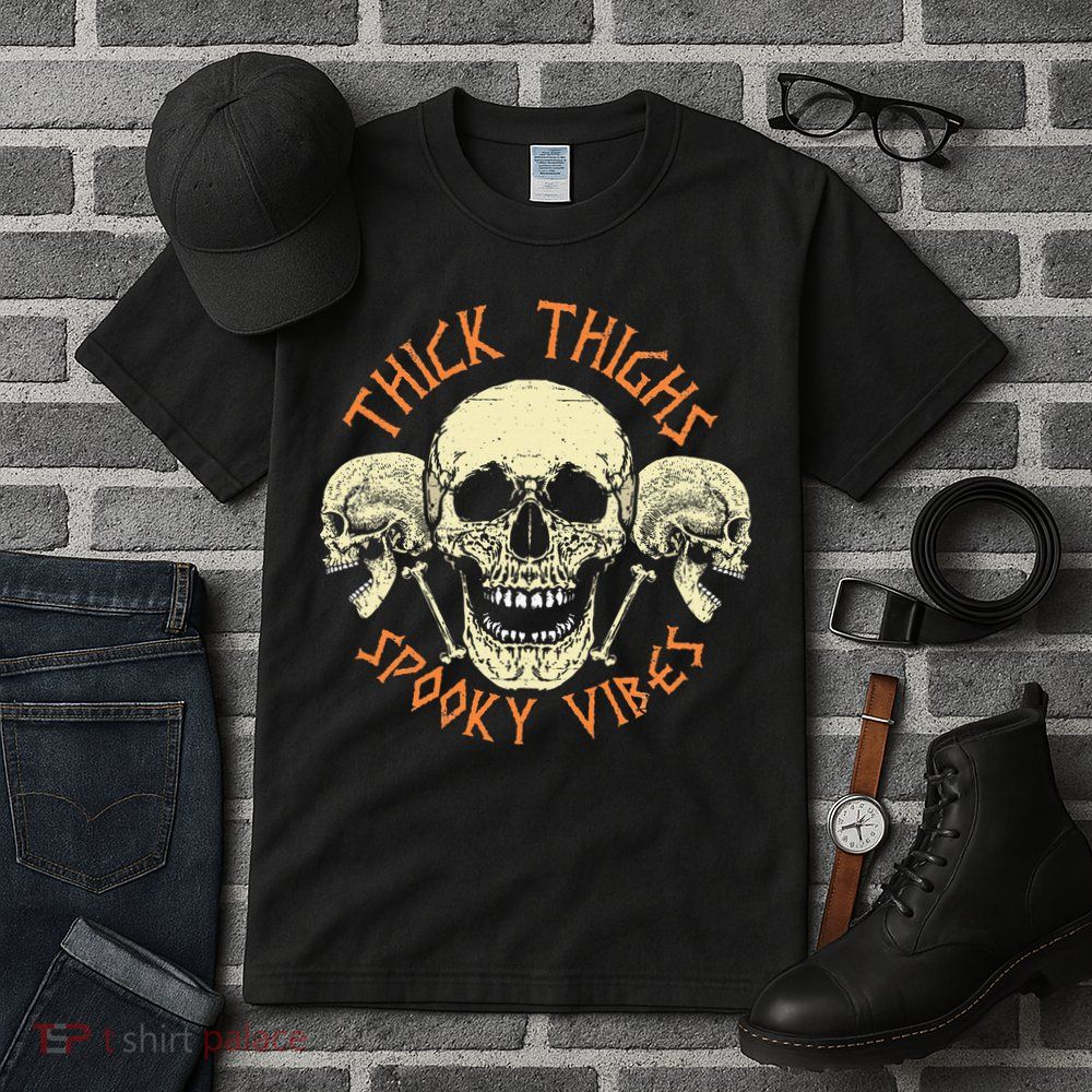 Thick Thighs & Spooky Vibes Halloween Costume Tall T-Shirt