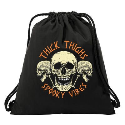 Thick Thighs & Spooky Vibes Halloween Costume Drawstring Bag