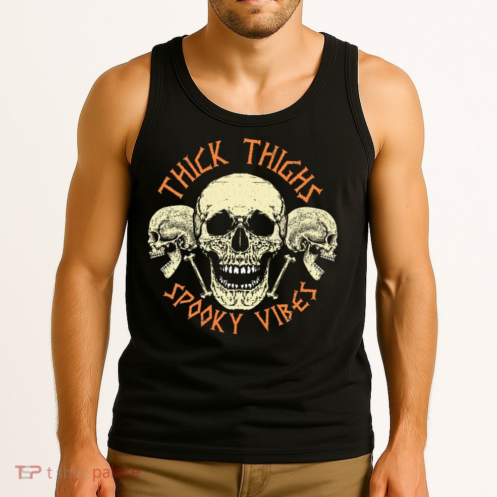 Thick Thighs & Spooky Vibes Halloween Costume Tank Top
