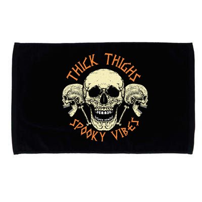 Thick Thighs & Spooky Vibes Halloween Costume Microfiber Hand Towel
