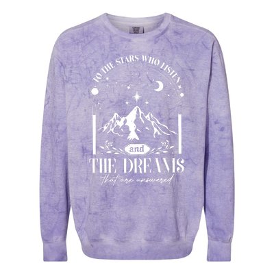 To The Stars Who Listen A Court Of Thorns And Roses Court Iprintasty Colorblast Crewneck Sweatshirt