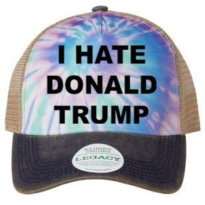 Top That Says I Hate Donald Trump Anti Trump Sucks Legacy Tie Dye Trucker Hat