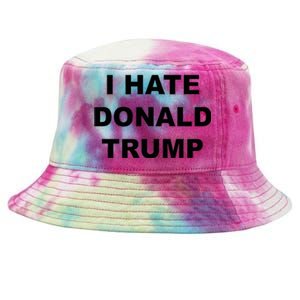 Top That Says I Hate Donald Trump Anti Trump Sucks Tie-Dyed Bucket Hat